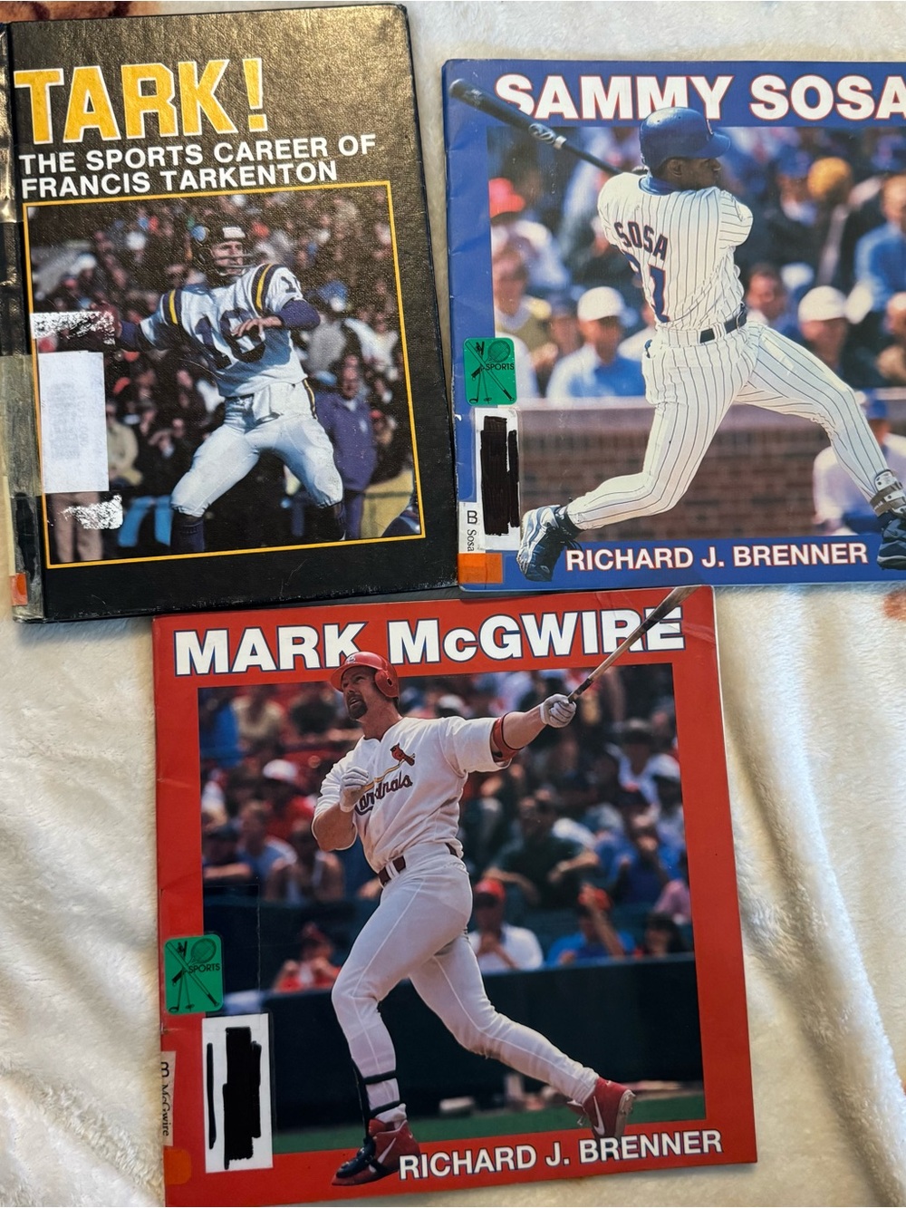 Vintage Sammy Sosa & Mark McGwire Sports Book Bundle 1990s Hardback